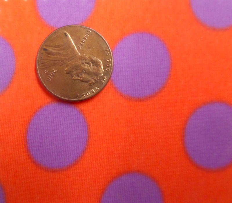 15.Orange-Lavender New polka Dot